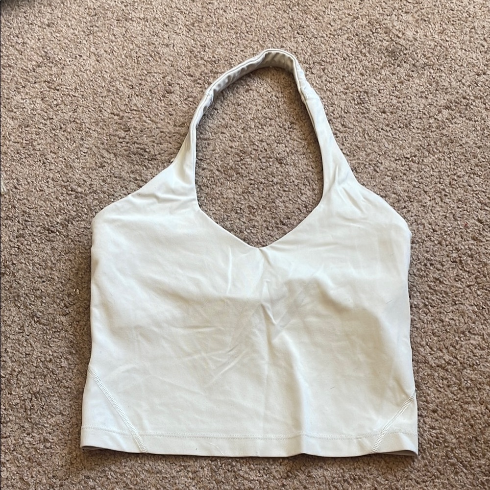 Lululemon White Halter Top